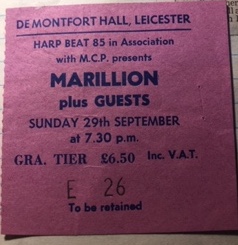 marillion misplaced childhood tour 1985